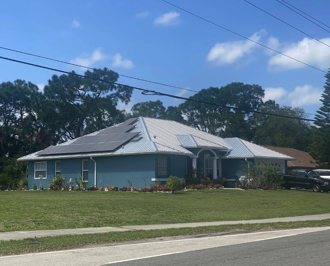 Standing Seam Metal Roof + Solar · Palm Bay